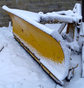Snow Plough in Snow