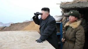 Kim Jong looking