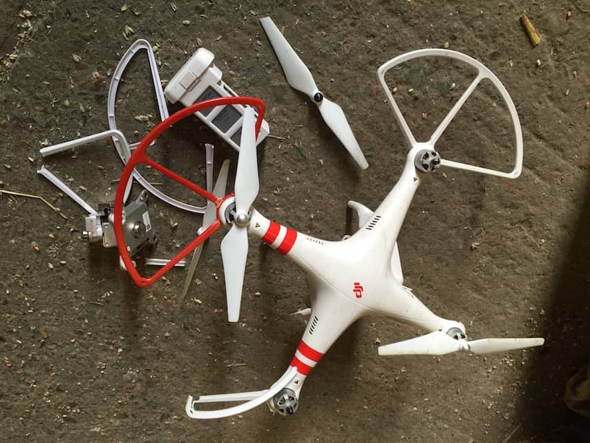 Denzil's Destroyed Drone